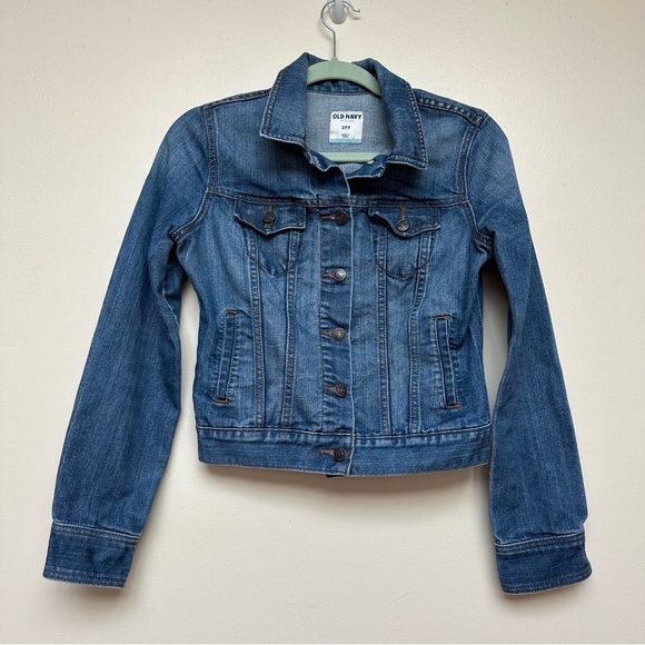 Old Navy Blue Denim Jacket Size Small - Picture 1 of 9